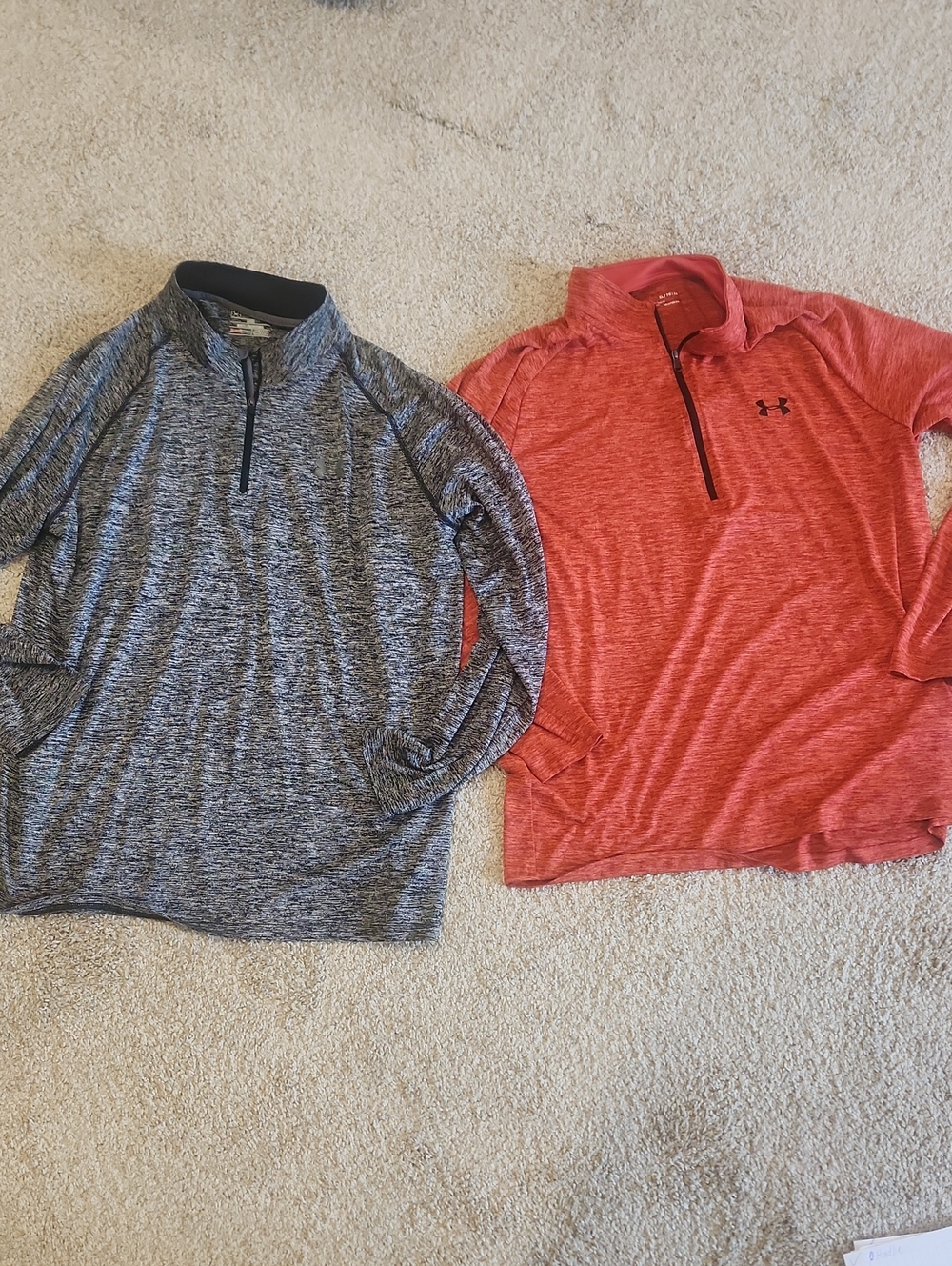 Under Armour Men's Quarter-Zip Performance Tops - Size XL